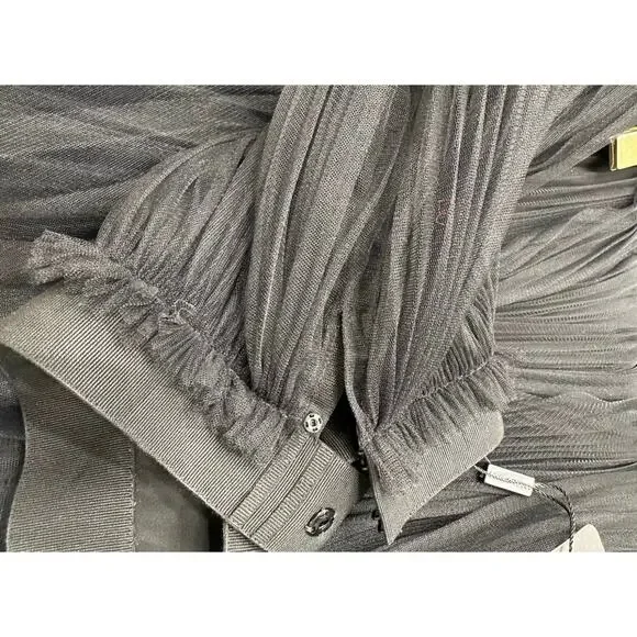 Dolce & Gabbana Black Tulle & Lace Skirt Sz.42 - Picture 4 of 9